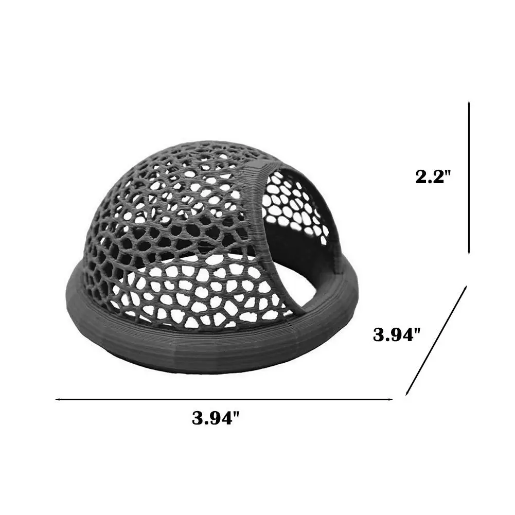 Aquário Flutuante Caverna para Peixe Betta 3-em-1 Rosa 10 cm - Imagem 6