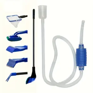 kit limpeza aquário bomba manual