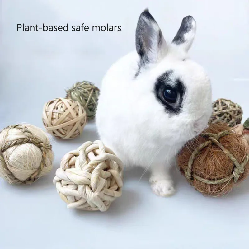 Bola Mastigável para Hamster e Roedores de Grama Natural 7 cm - Imagem 6
