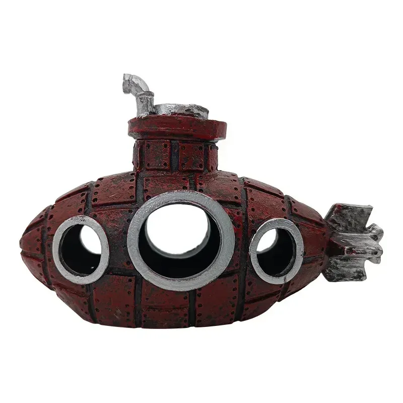 Submarino Decorativo para Aquário em Resina 12x6x9 cm - Imagem 6