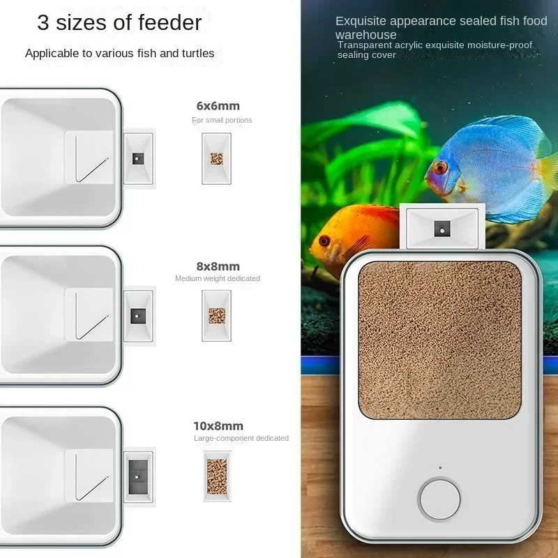Alimentador Automático para Aquário WiFi com App e Controle Remoto - Imagem 2