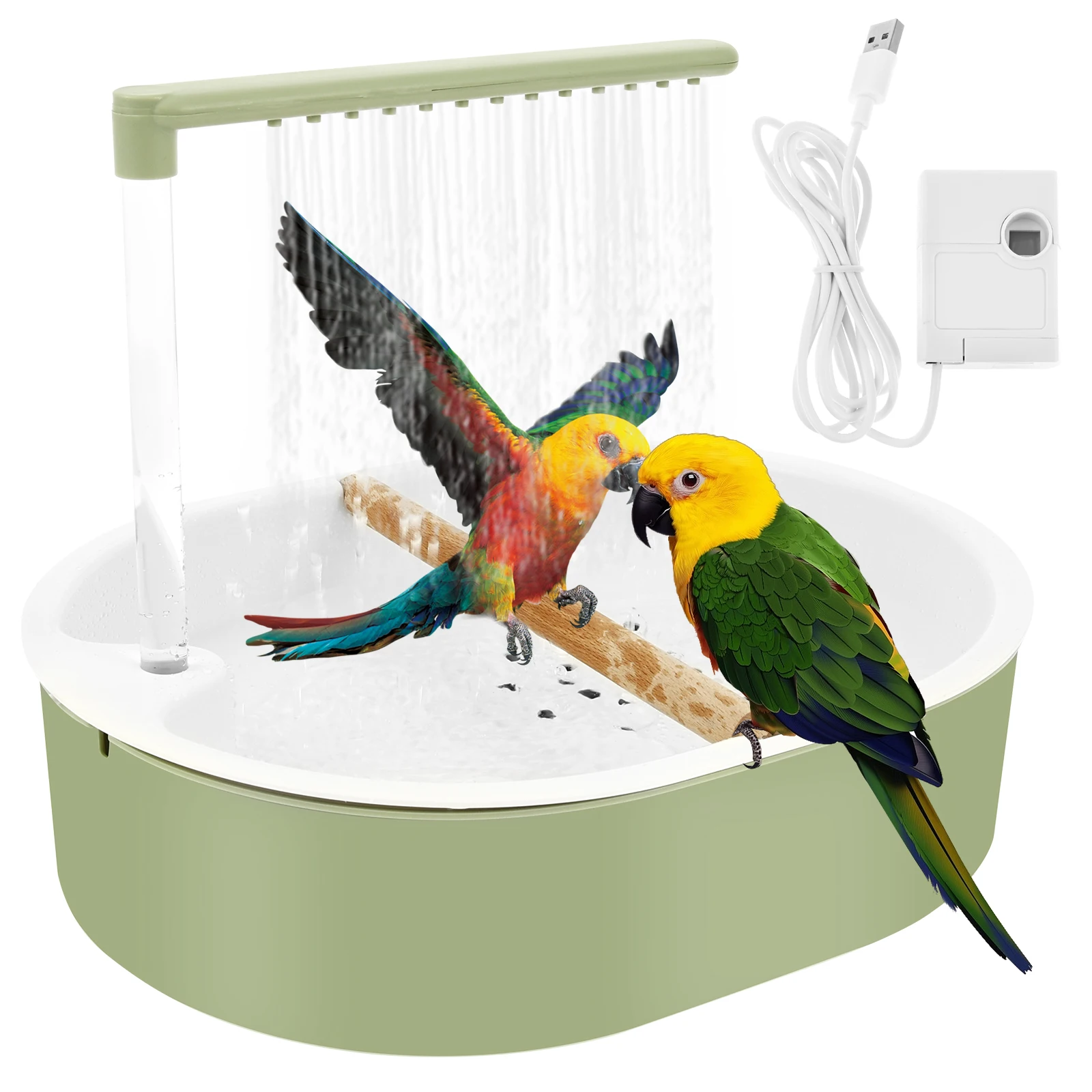banheira para pássaros usb elétrica