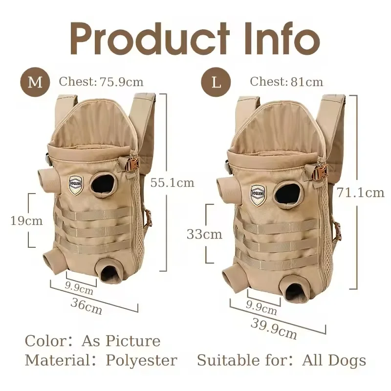 Mochila de Transporte para Cães para Viagem com Alças Ajustáveis - Imagem 6