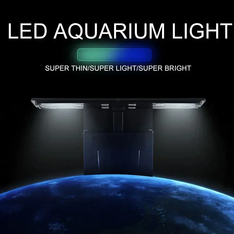 Luminária LED para Aquário Clip-on 5W/7W/10W com Luz Branca - Imagem 2