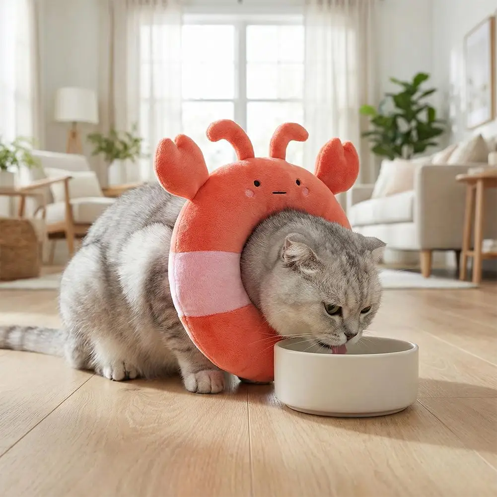 Coleira Protetora para Cães e Gatos de Poliéster com Design de Caranguejo - Imagem 5