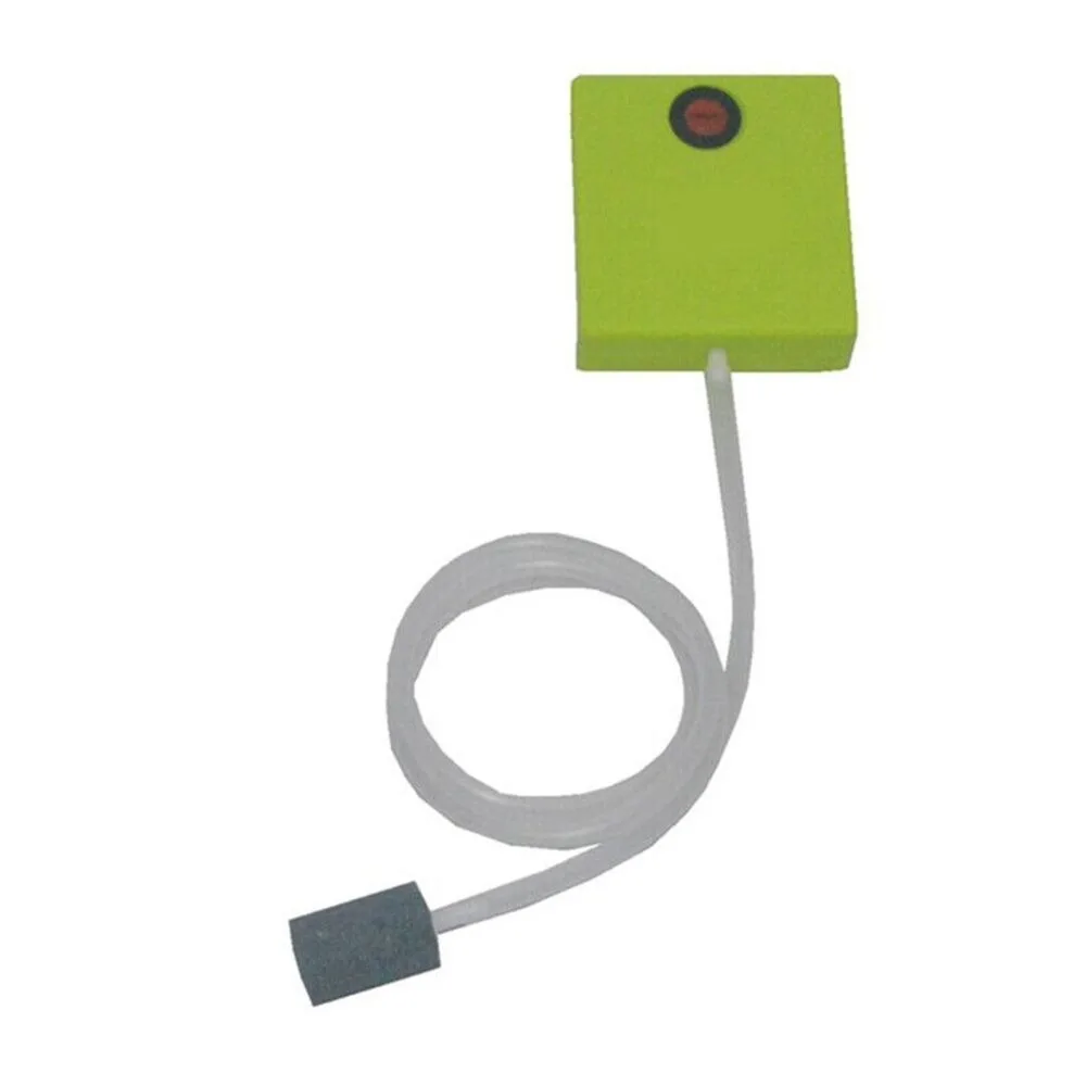Bomba de Ar para Aquário Verde ABS 7x6,5x2cm com Saída Única - Imagem 3