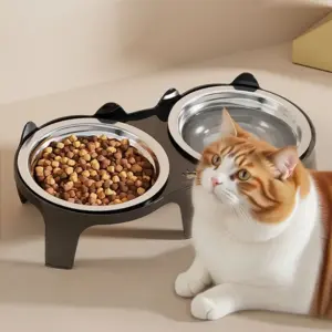 tigela de aço inoxidável para cães e gatos