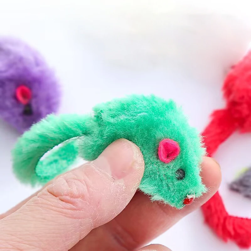 Brinquedo de Rato de Pelúcia para Gatos com 10, 20 ou 50 unidades - Imagem 4