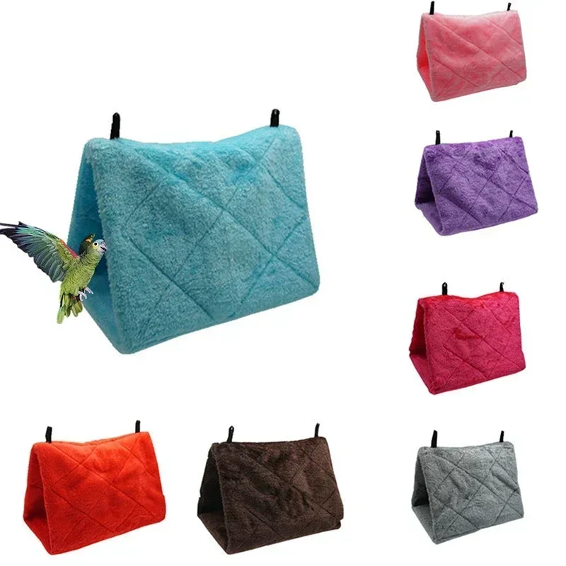 Cama Cabana para Pássaros de Pelúcia 17x12x13 cm para Gaiola - Imagem 6