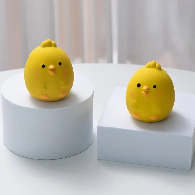 Brinquedo de Borracha para Cães Frango Estampado Squeaky - Imagem 5