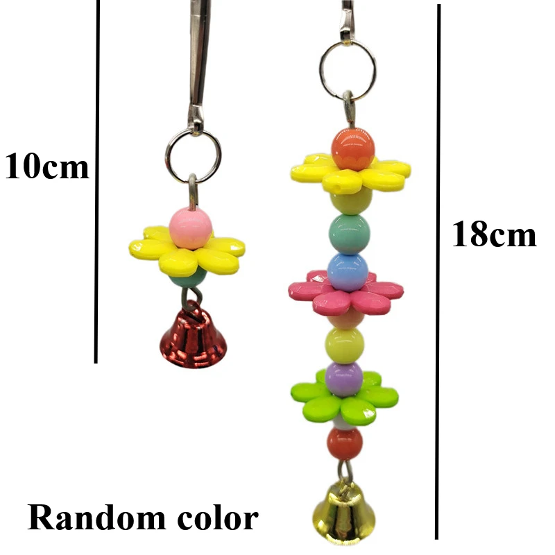 Brinquedo para Pássaros e Pequenos Pets de Acrílico com Sino - Imagem 6