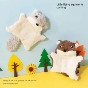 brinquedo para gato esquilo voador de pelúcia