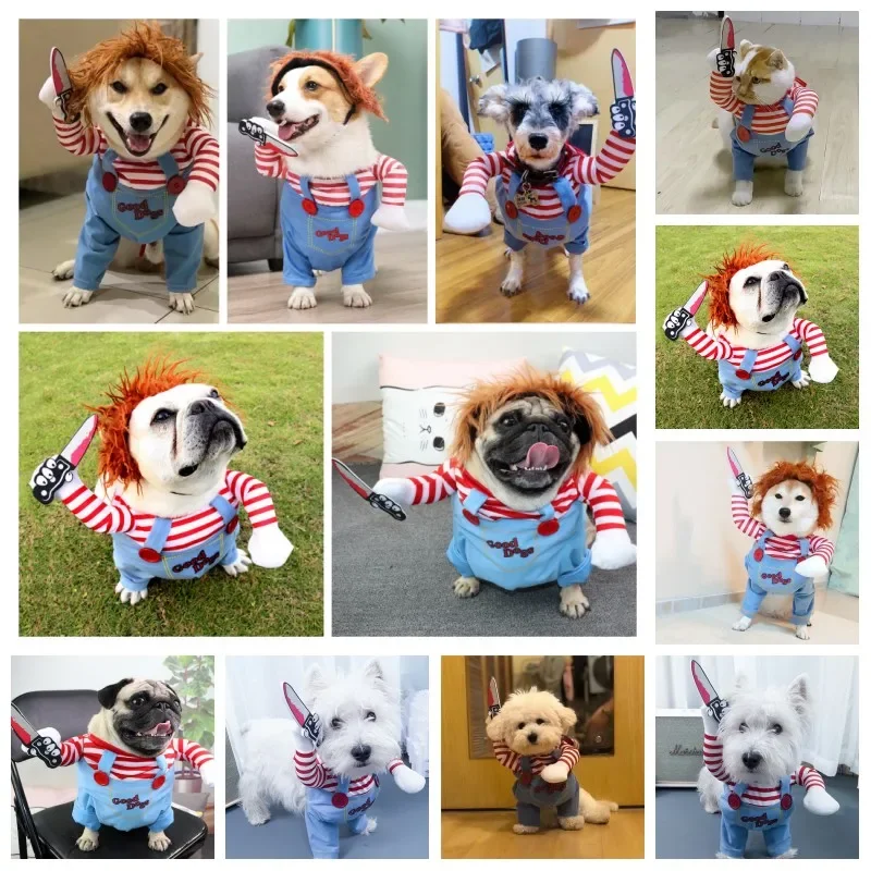 Roupa para Cães e Gatos de Algodão e Poliéster para Festas - Imagem 5