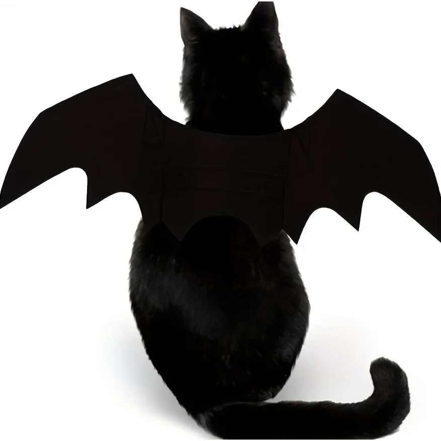 Fantasia Asas Morcego para Cães e Gatos Pequenos Ajustável - Image 5