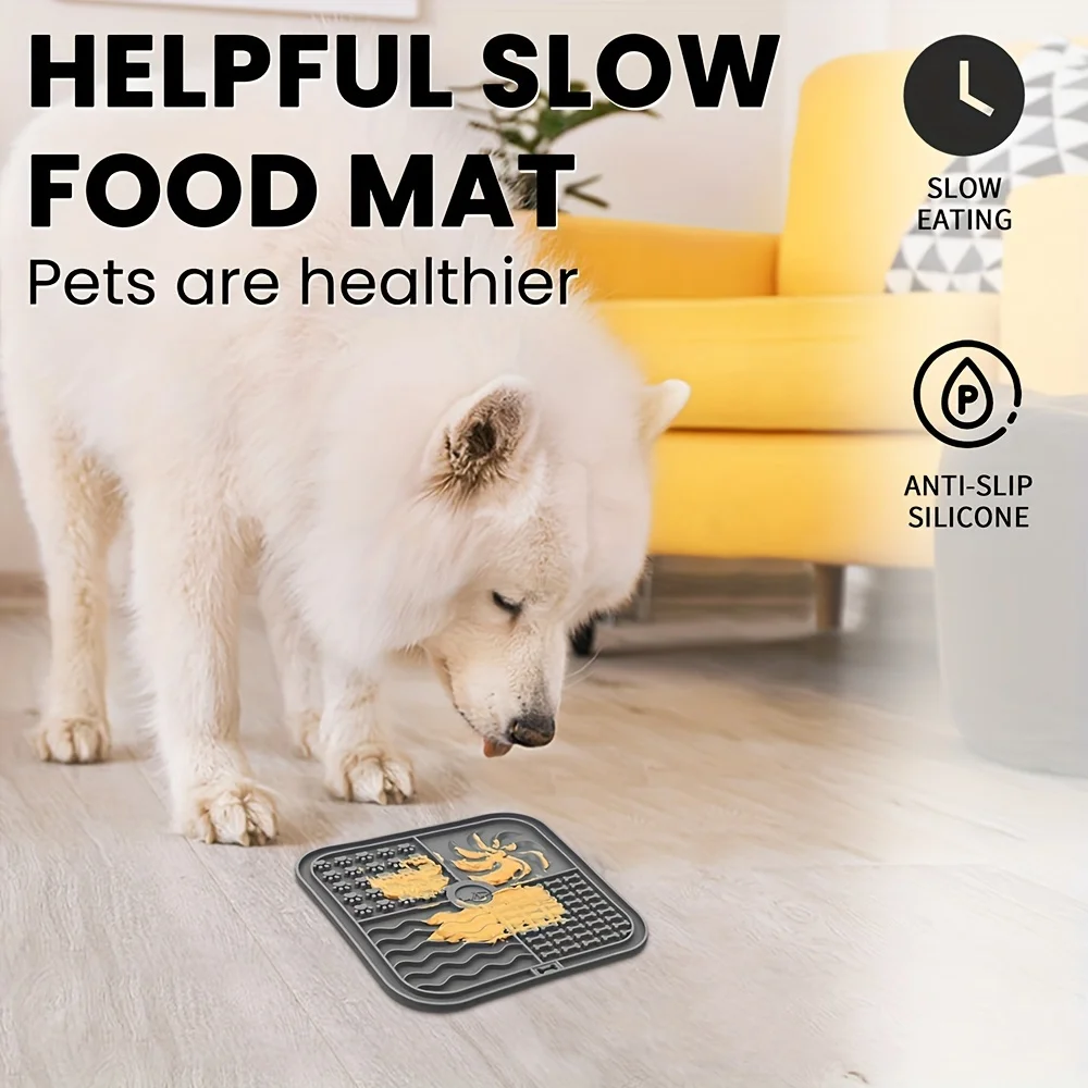 Tapete de Silicone para Cães com Ventosas e Alimentação Lenta - Imagem 2