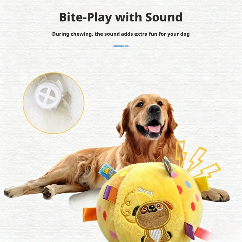 Brinquedo de Pelúcia para Cães com Fitas Coloridas - Imagem 3