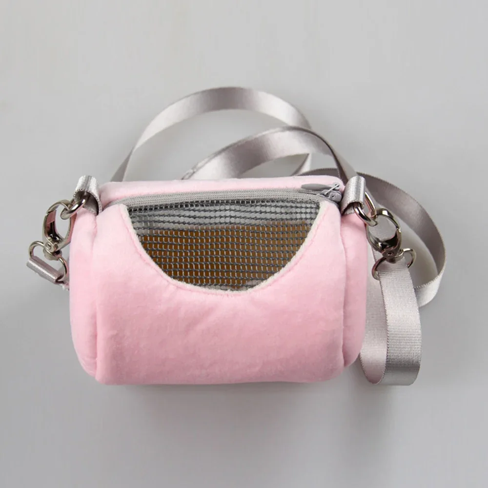 Mochila para Hamster de Lã de Diamante Cinza 11x7,5x7,5 cm para Viagem - Imagem 4