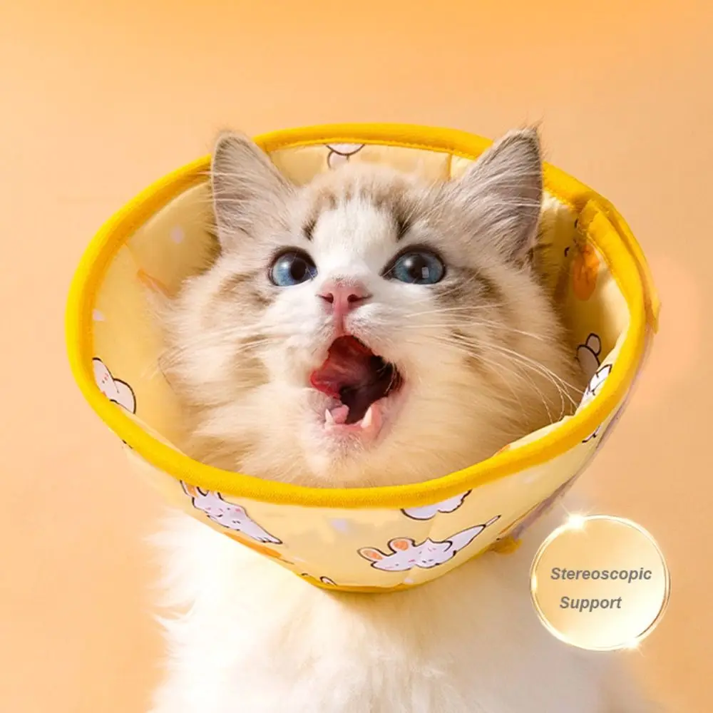 Coleira Protetora para Gatos de Pano Ajustável Pós-Cirurgia - Imagem 5