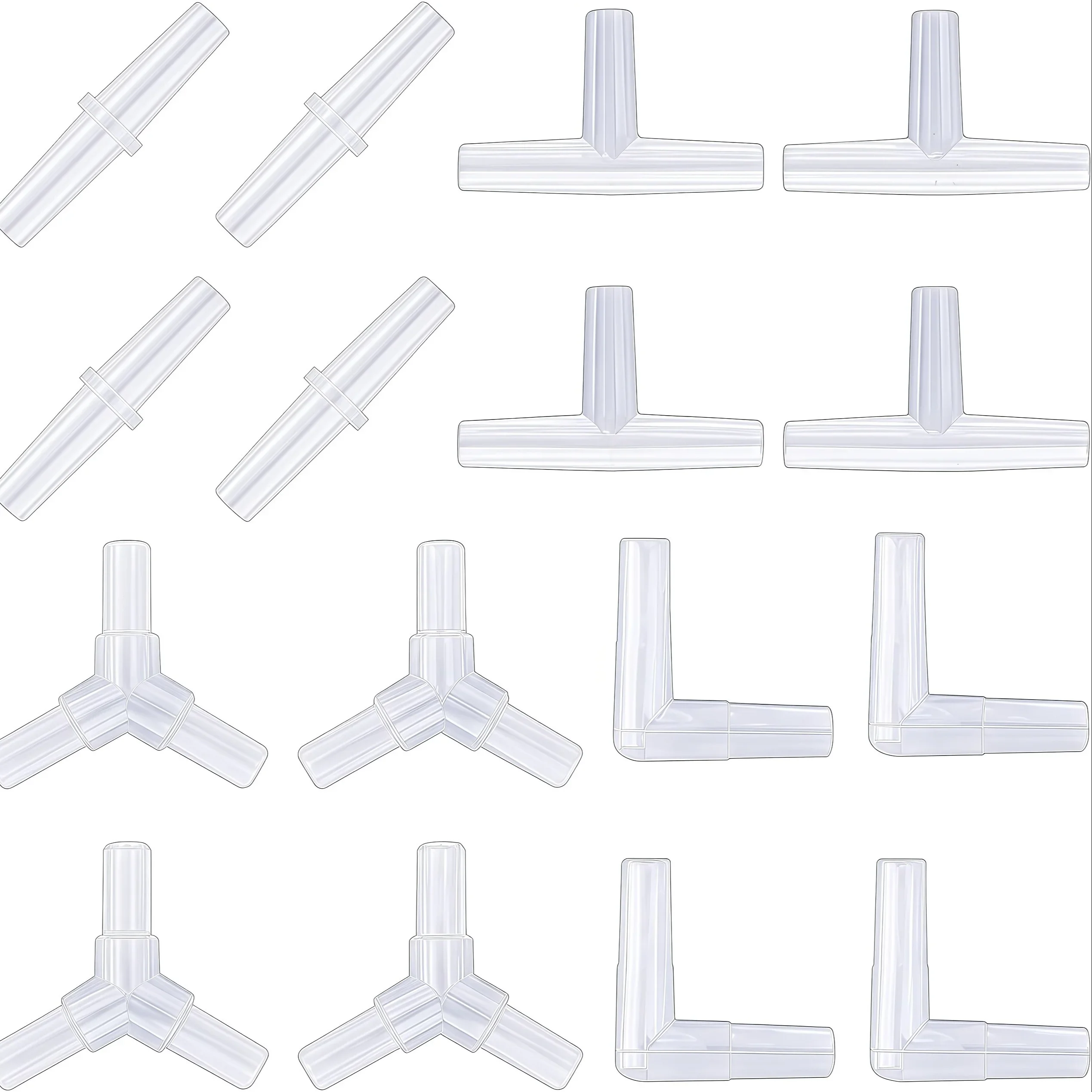 Kit Conectores para Bomba de Ar de Aquário 20 Peças Plástico Durável - Image 3