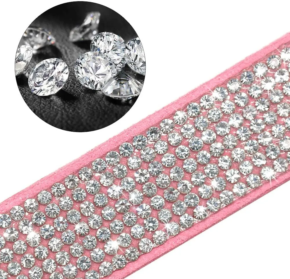 Coleira de Veludo para Cães com Strass e Borboleta - Image 4