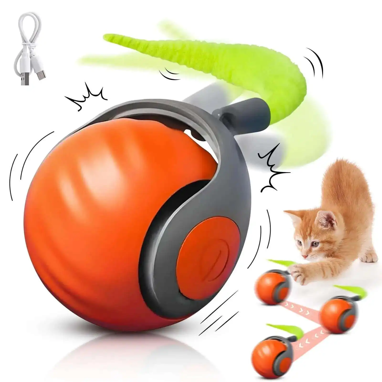 Brinquedo Interativo Speedy Tail 2.0 para Gatos com Cauda Intercambiável - Image 2