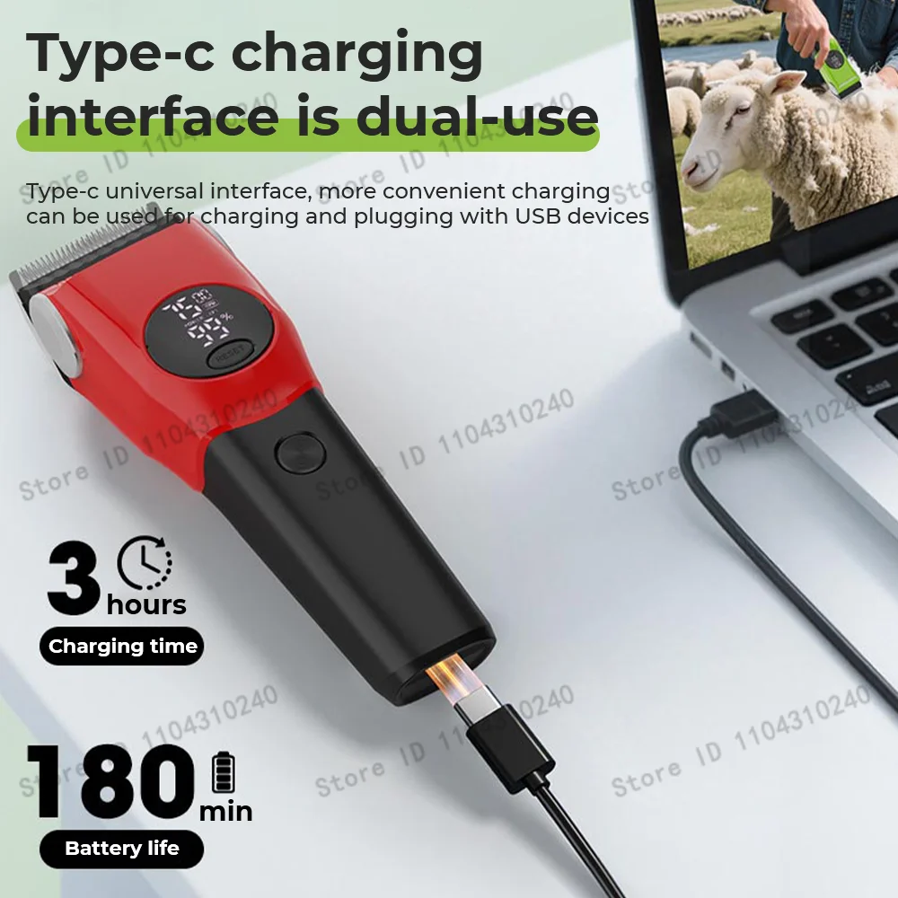 Cortador de Pelos para Cães Recarregável USB com Lâmina de Liga - Imagem 2