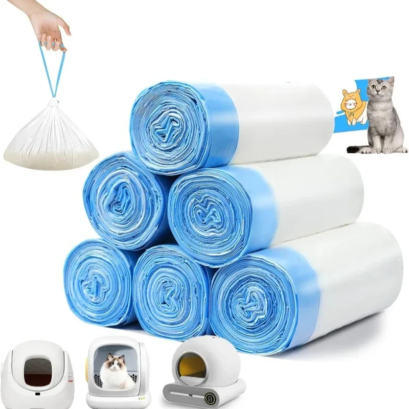 90 Sacos para Areia de Gato Extra Grossos para Caixas Automáticas - Imagem 6