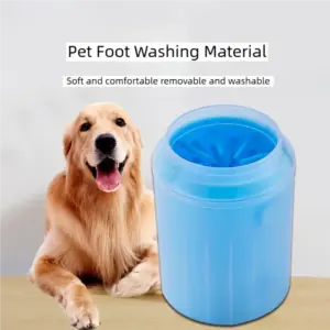 limpador de patas portátil de silicone para cães