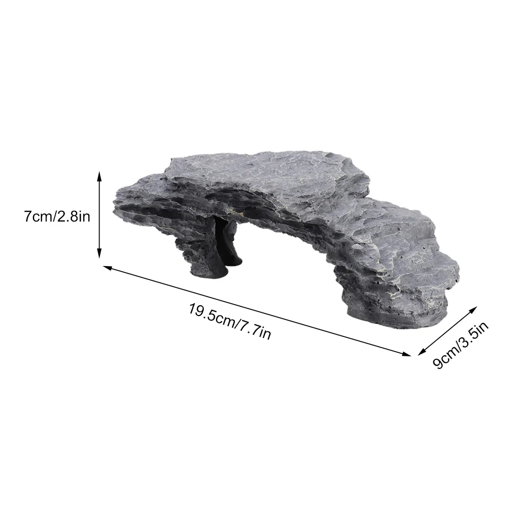 Caverna Plataforma para Répteis e Tartarugas em Resina 19,5 cm - Imagem 2