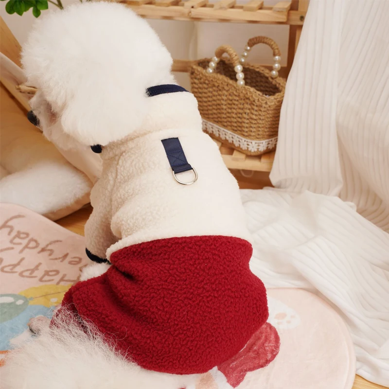 Macacão de Inverno para Cães e Gatos de Fleece Roxo Tamanho XL - Image 5