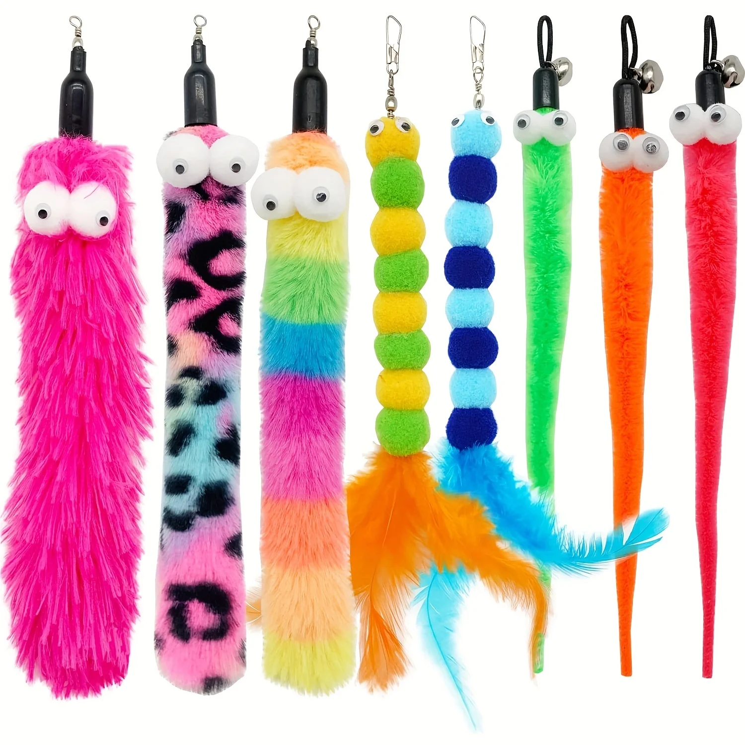 Brinquedo Varinha para Gatos com 8 Refis de Pena e Sino - Imagem 2