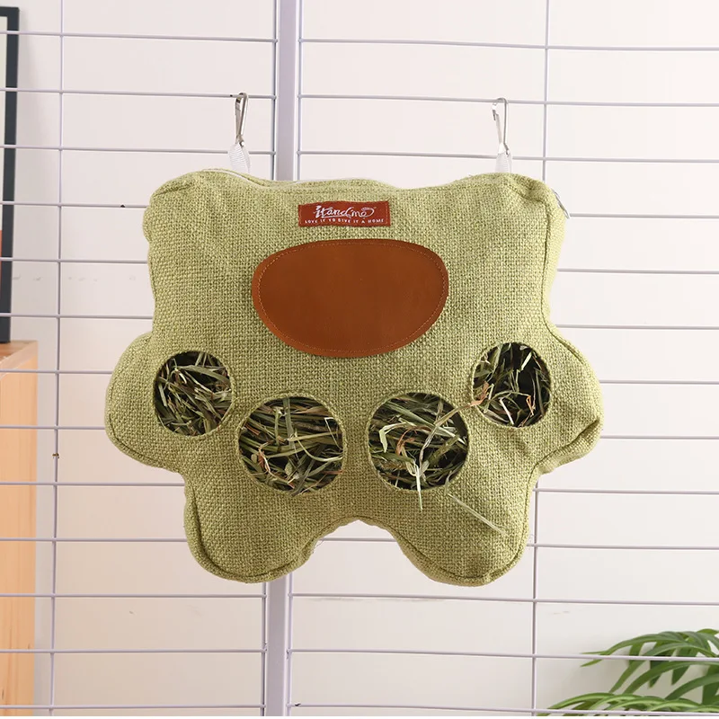 Alimentador de Feno para Roedores e Coelhos com Bolsa Espaçosa - Imagem 6