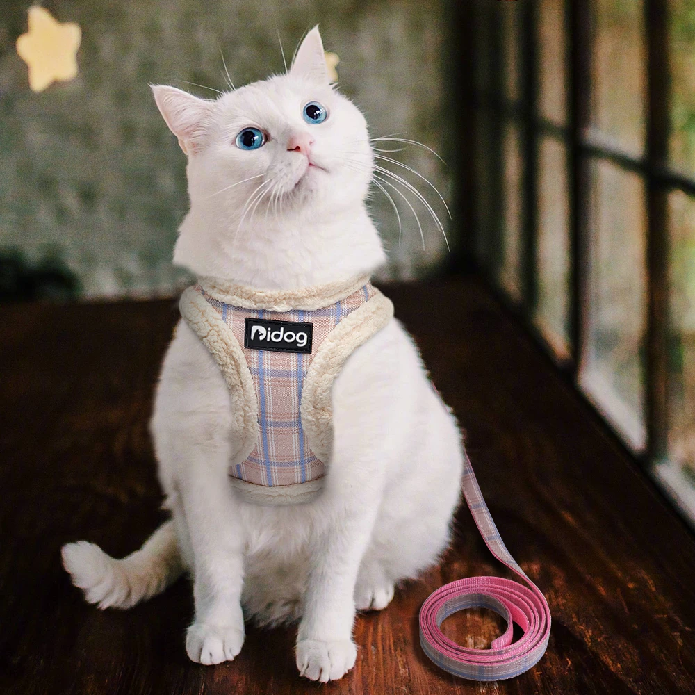 Colete Peitoral para Cães Pequenos Acolchoado com Flanela Ajustável - Imagem 5