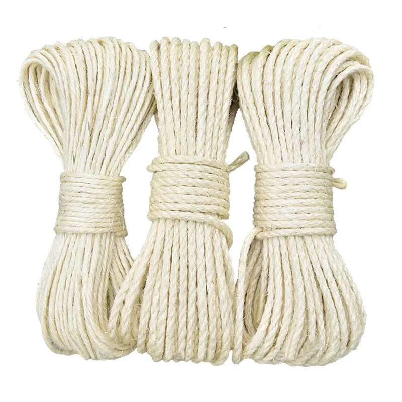 Corda Sisal Natural para Gatos 4mm a 10mm para Arranhador - Image 2