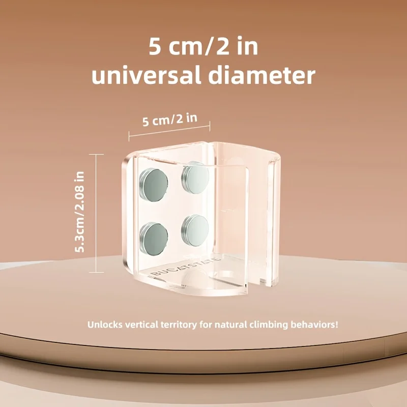 Suporte Magnético para Garrafa de Água de Hamster Transparente - Image 4