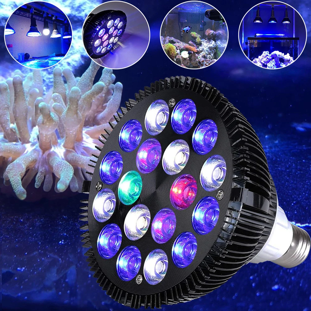 Lâmpada LED para Aquário PAR38 54W Bivolt Espectro Completo - Imagem 5