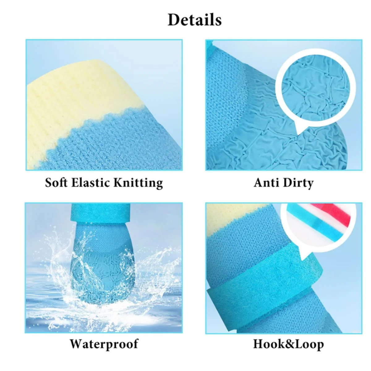 Meias Antiderrapantes para Cães e Gatos com Velcro Ajustável - Image 6