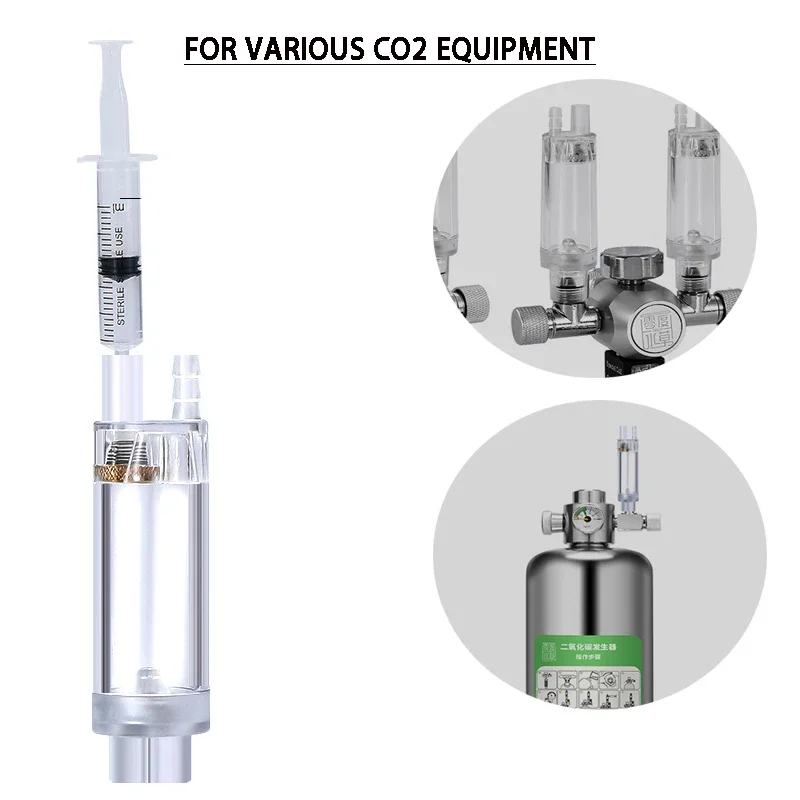 Contador de Bolhas de CO2 para Aquário com Entrada para Seringa - Imagem 5
