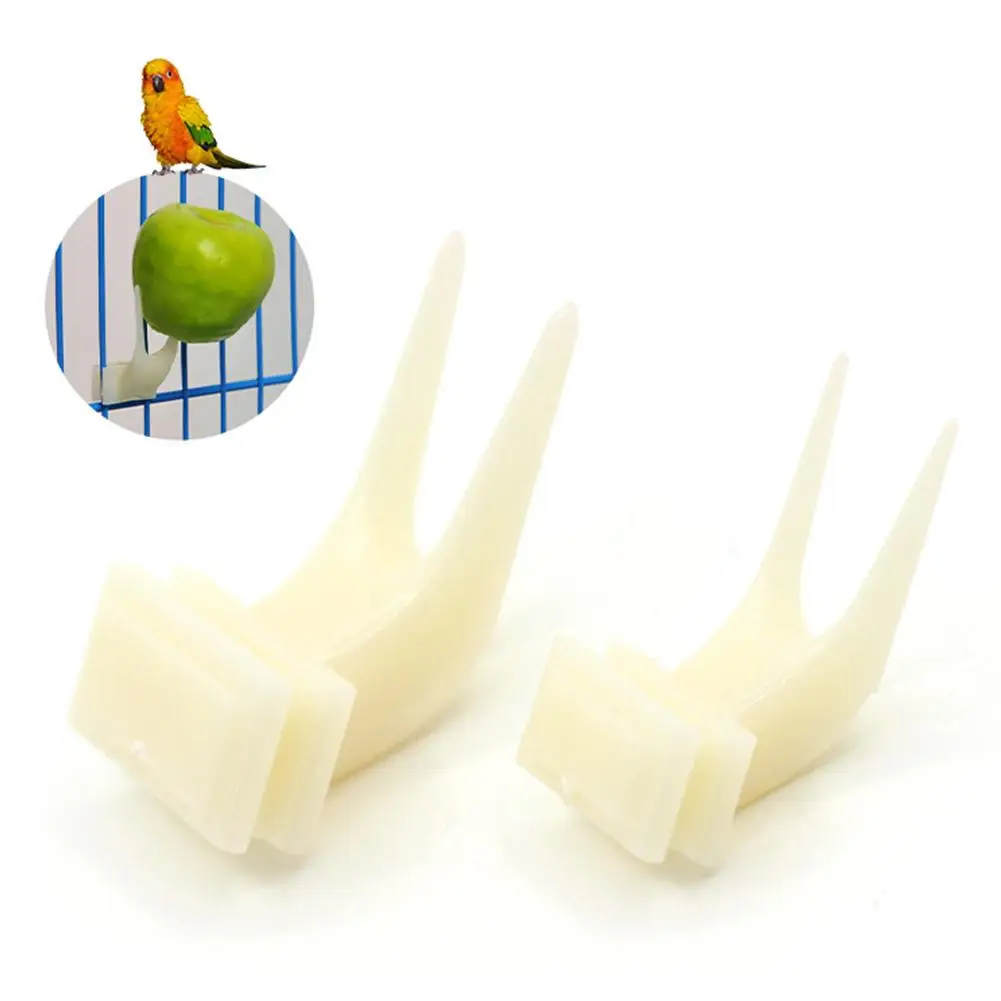 Kit 5 Garfos de Plástico para Pássaros e Papagaios com Encaixe na Gaiola - Imagem 2