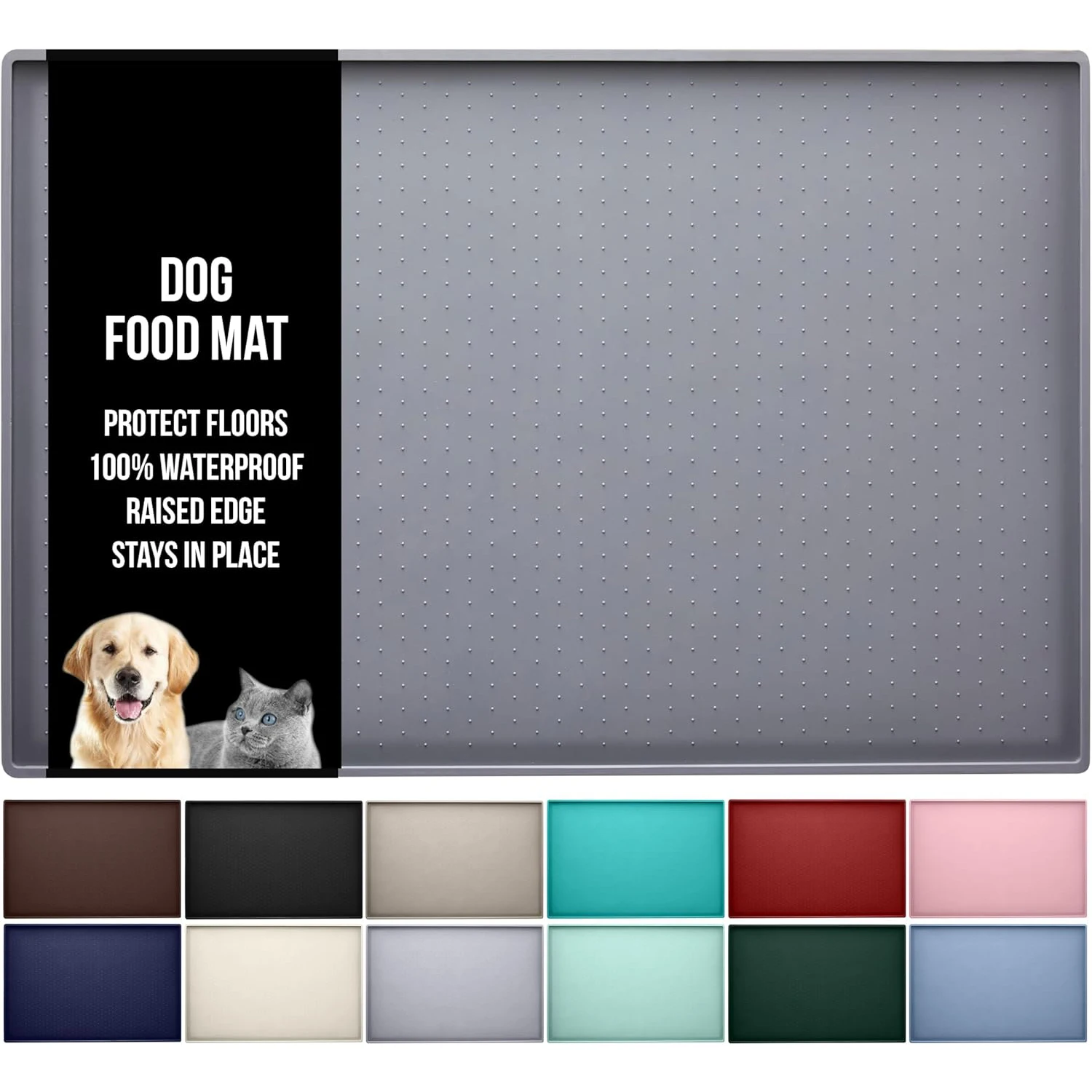 tapete de silicone para comida de gato e cães