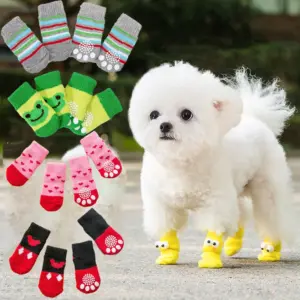 meias antiderrapantes para cães