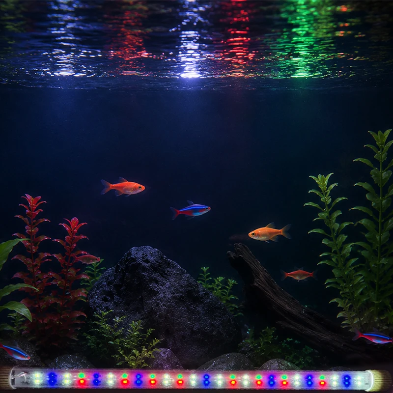 Lâmpada LED Submersível para Aquário RGB com Ventosas - Imagem 6