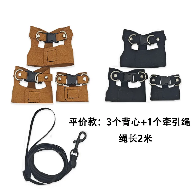 Conjunto de 3 Guias para Lagarto e Camaleão com Arnês Respirável - Imagem 4