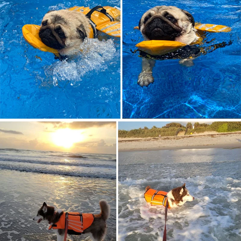 Colete Salva-Vidas para Cães Ajustável e Refletivo para Natação - Imagem 5