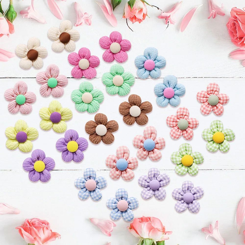 Acessórios de Cabelo para Cães e Gatos, 10 Flores com Elástico - Image 5