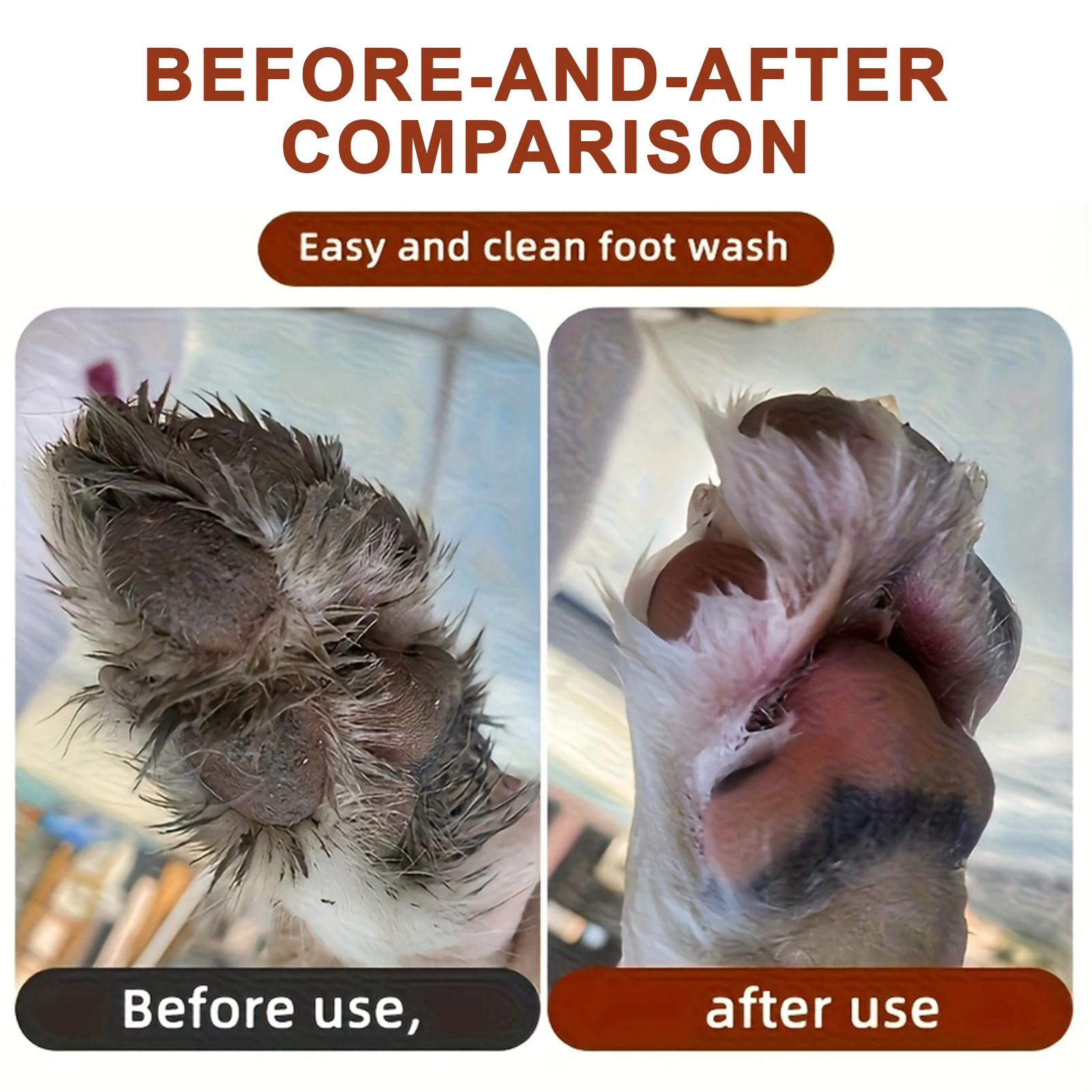 Copo Limpador de Patas para Cães e Gatos de Plástico Portátil - Imagem 5
