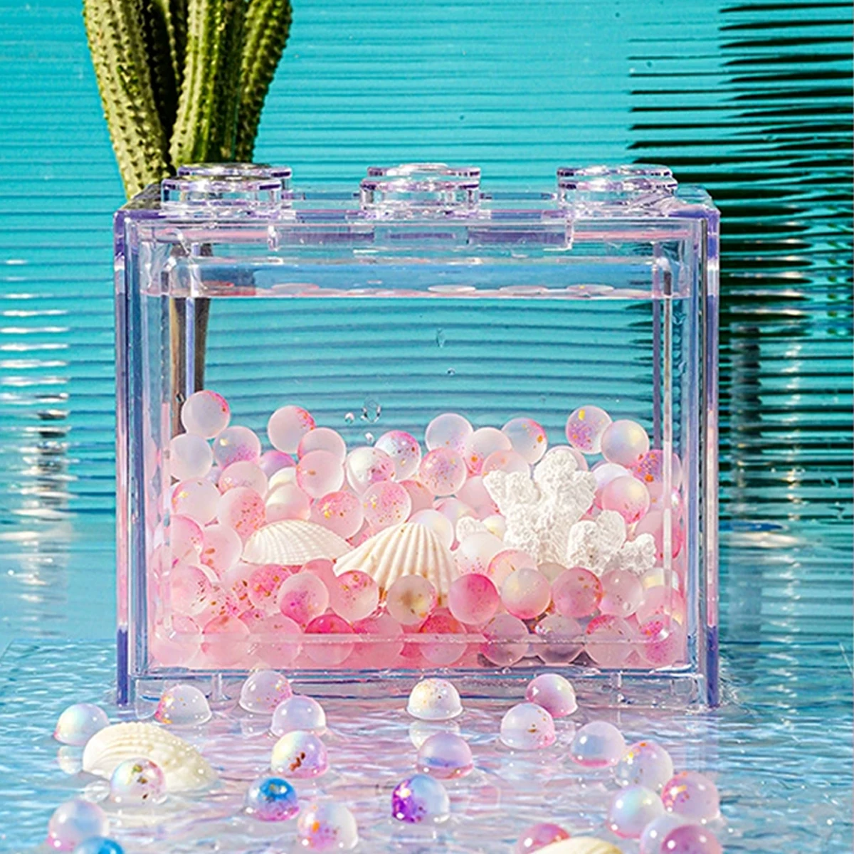 Contas de Vidro Fosco para Aquário Coloridas 50 Unidades para Decoração - Imagem 6