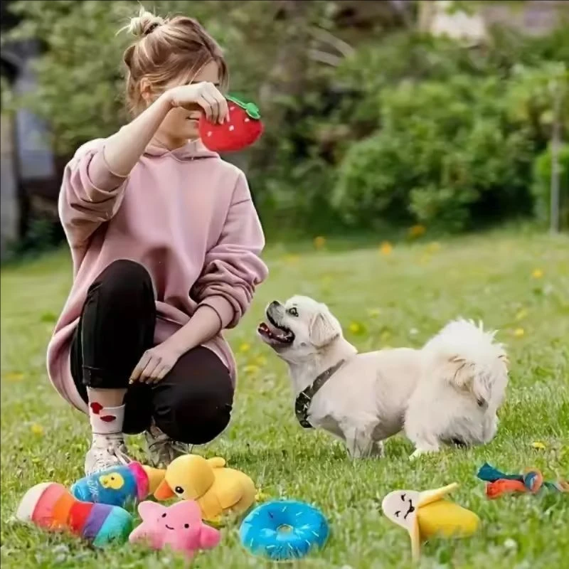 Conjunto de Brinquedos para Filhotes de Pelúcia com Som - Imagem 4