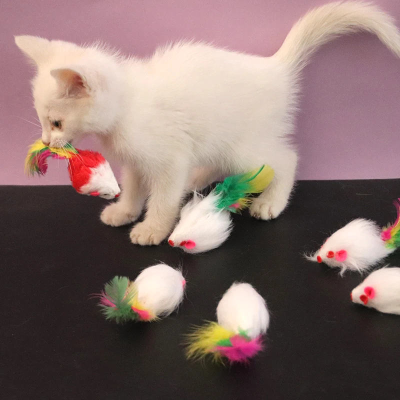 Brinquedo de Rato de Pelúcia para Gatos com 10, 20 ou 50 unidades - Imagem 5