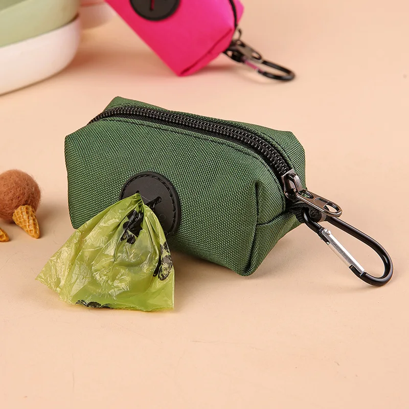 Suporte para Saco de Cocô de Cão de Lona com Clipe Mosquetão - Imagem 4